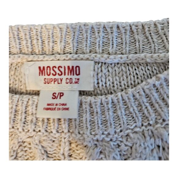 Mossimo Supply Co. Small Beige Long Sleeve Pullover Knit Sweater - Picture 2 of 7